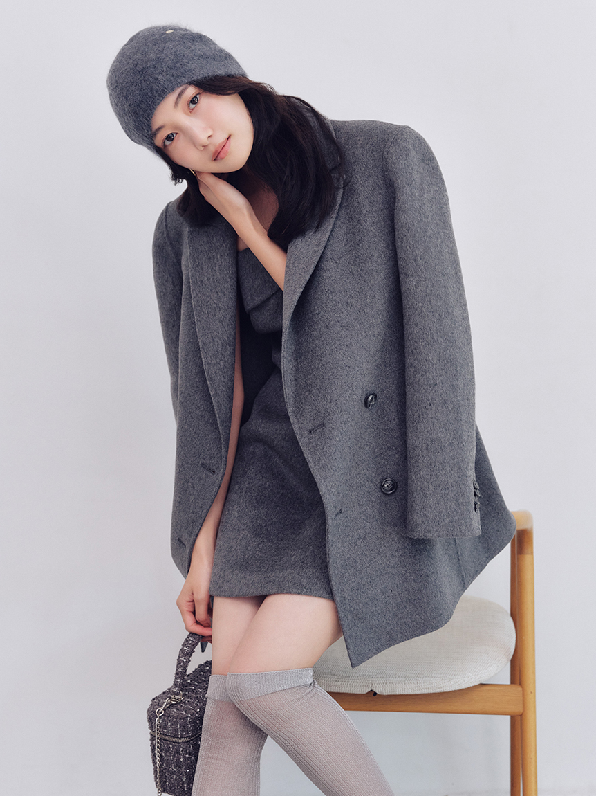 【SNIDEL 】バックフレアロングジャケットコート ネイビー サイズ0 SNIDEL（スナイデル）の「バックフレアロングジャケットコート