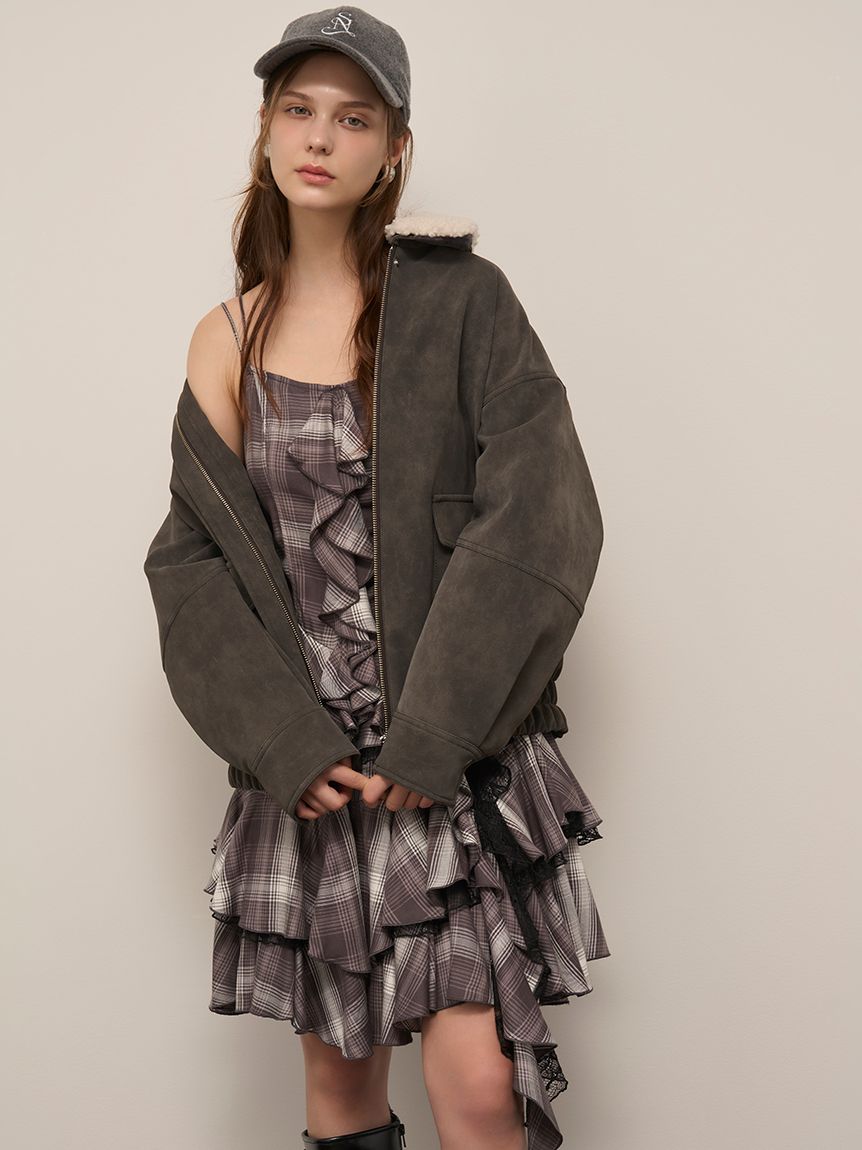 マルチファブリックボアカラーブルゾン(ブルゾン)｜アウター｜SNIDEL