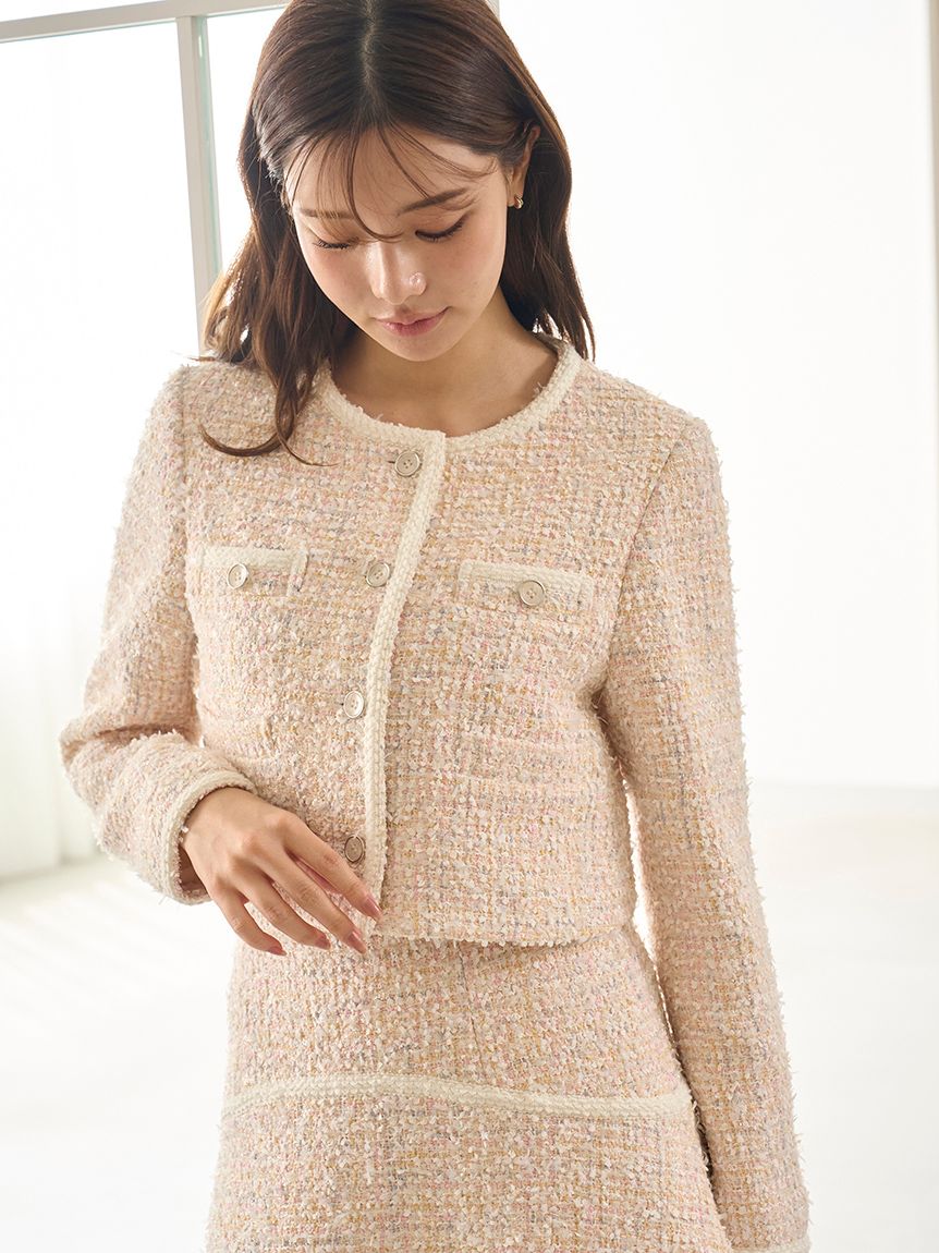 ツイードジャケット(ノーカラージャケット)｜アウター｜SNIDEL