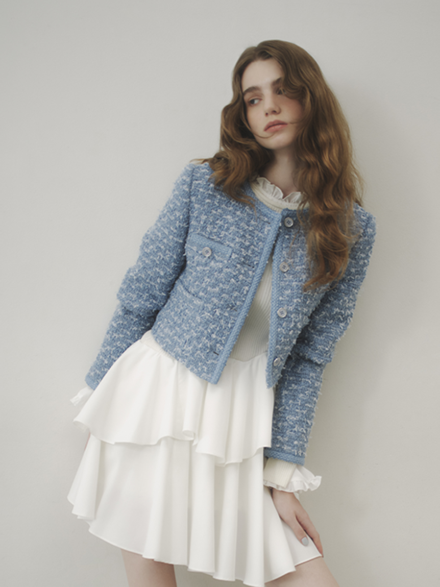 ツイードジャケット(ノーカラージャケット)｜アウター｜SNIDEL