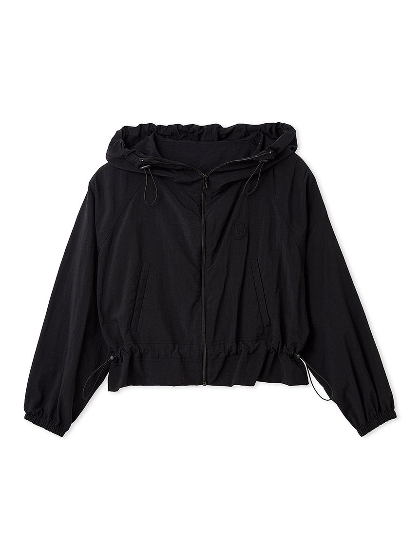 ナイロンフーデッドパーカー(BLK-F)