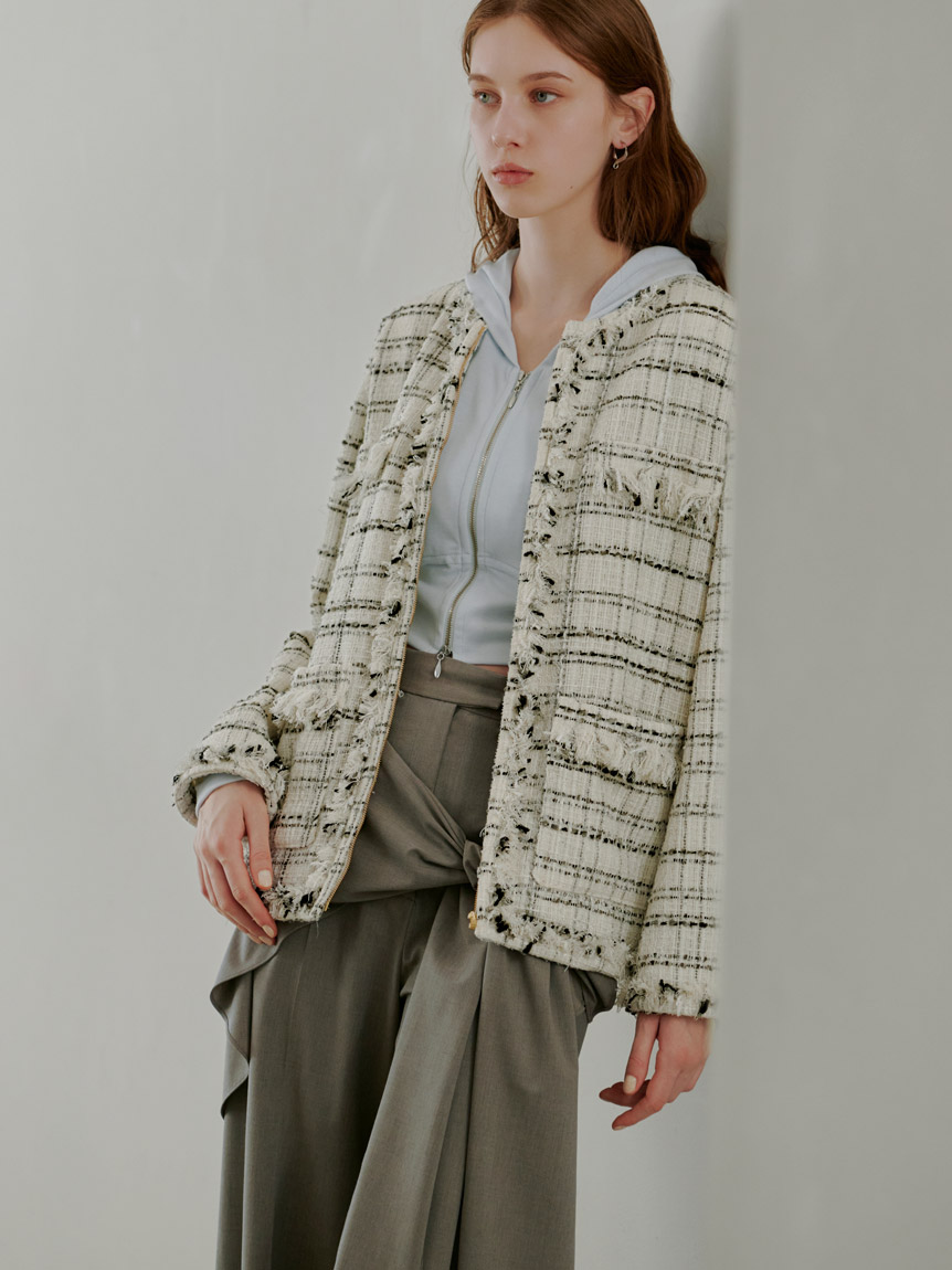 ロングツイードジャケット(ジャケット)｜アウター｜SNIDEL(スナイデル