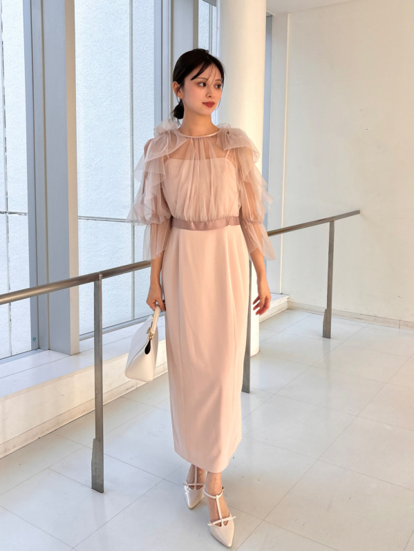 SNIDEL スナイデル＊シアージャガードリボン ドレス