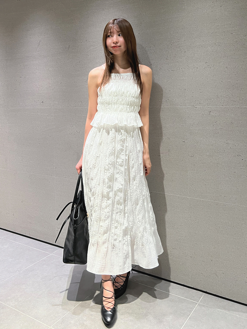 Ameri VINTAGE プリーツドッキングワンピース ドレス