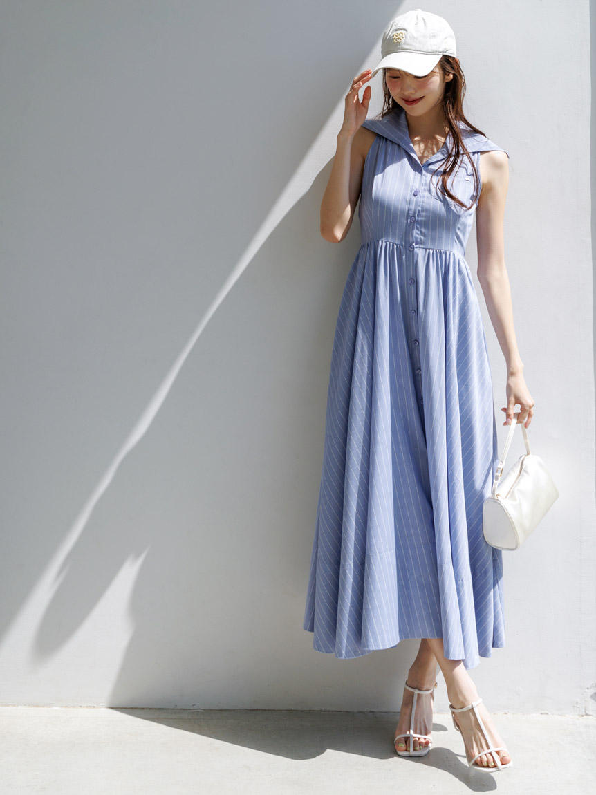 アメスリシャツワンピース(マキシ・ロングワンピース)｜ワンピース