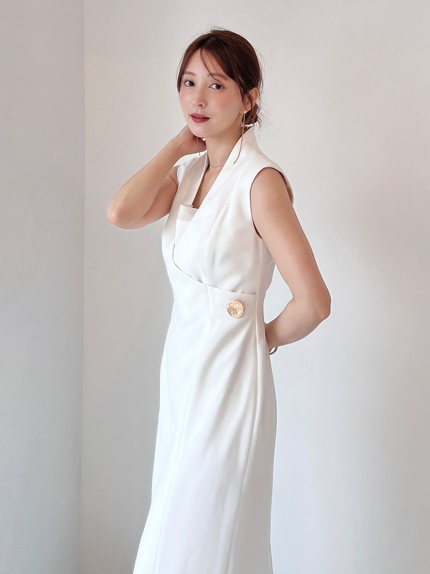 snidel ワンピース スナイデル SNIDEL 【WEB限定サイズあり】オフショルボタン