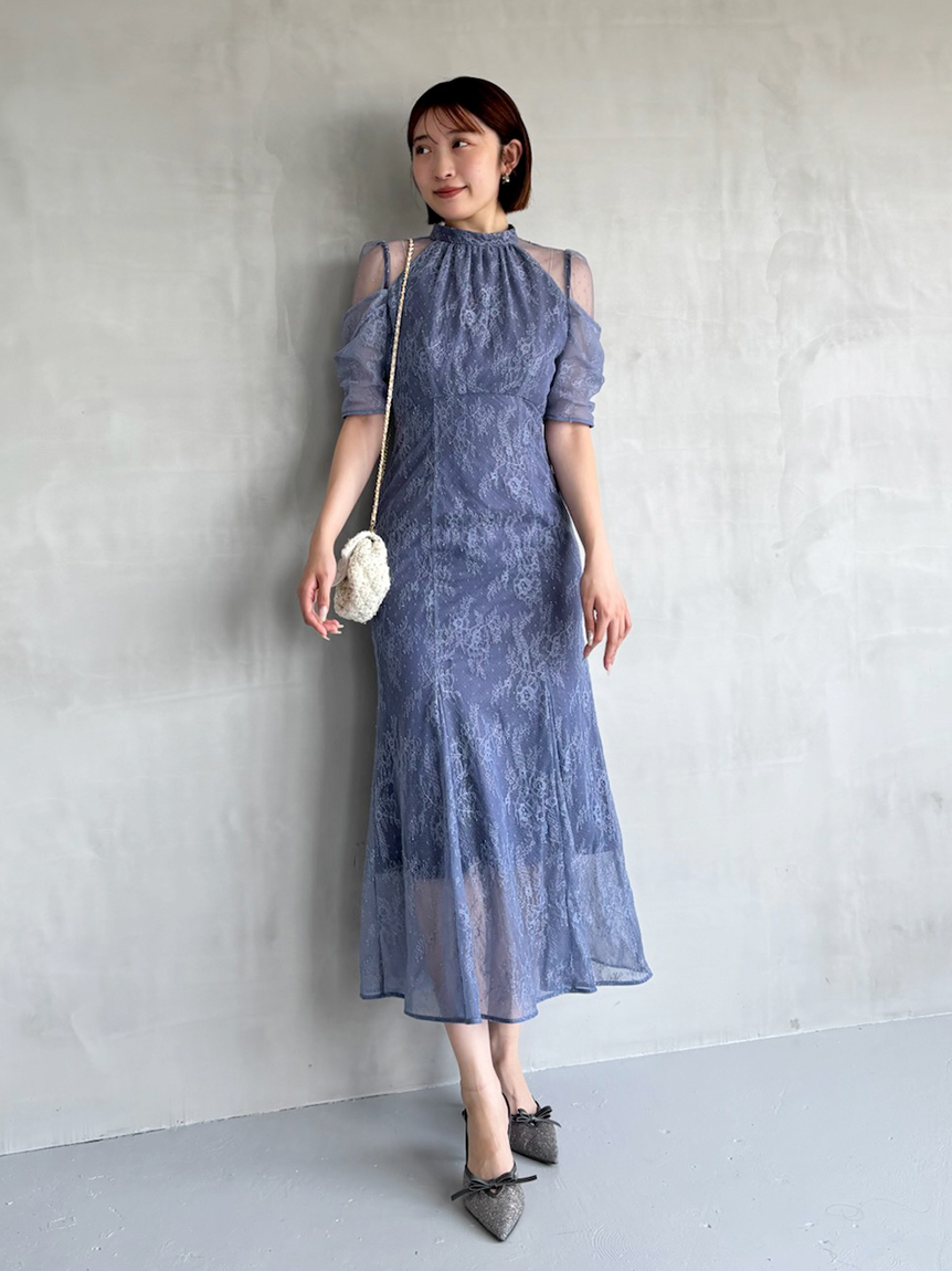 SNIDELレース ドレス ワンピース SNIDEL（スナイデル）の「レースボレロドレス（ワンピース