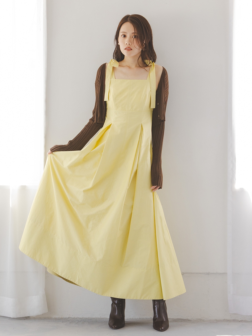 タックキャミワンピース(マキシ・ロングワンピース)｜ワンピース