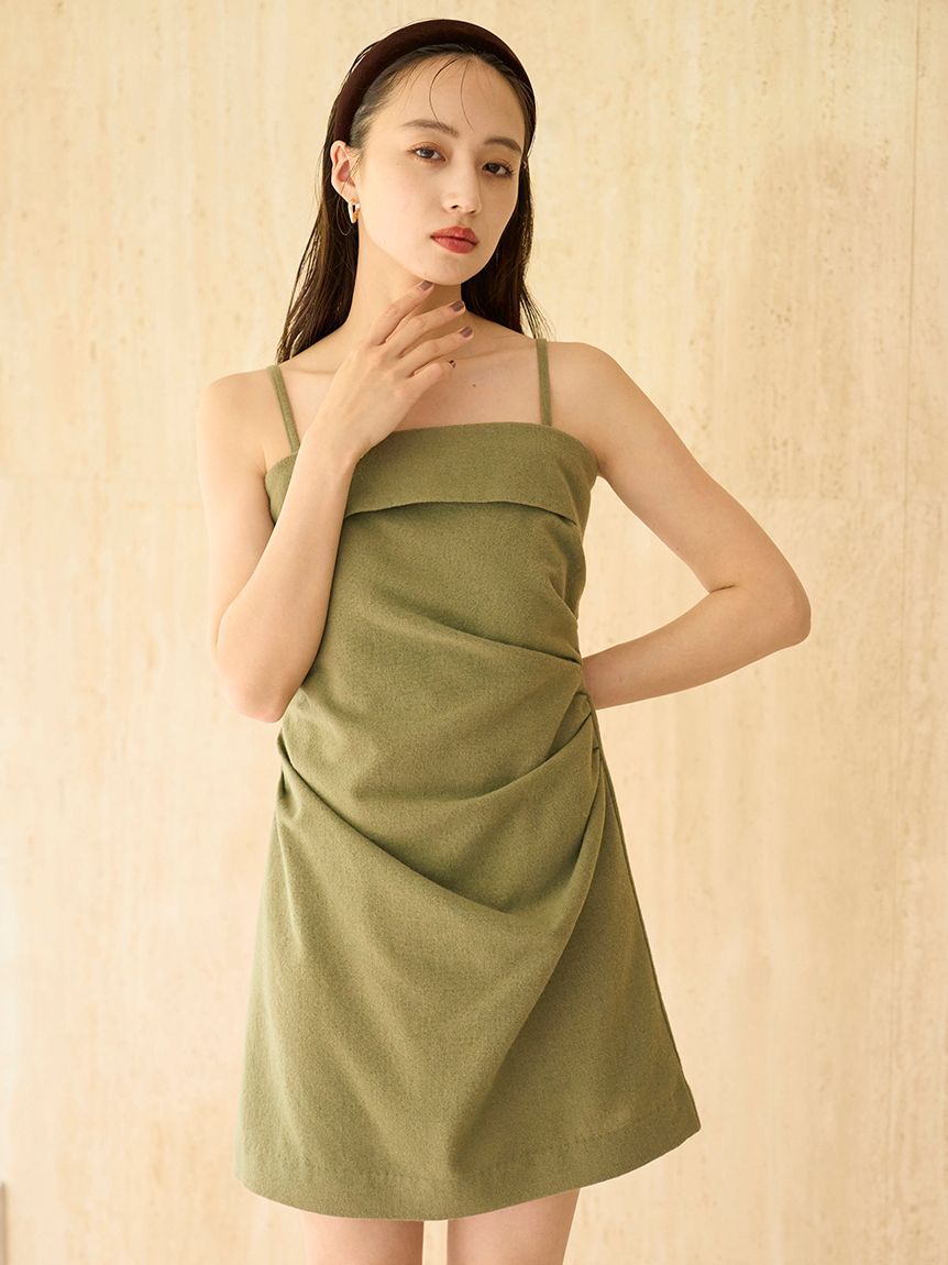 snidel ノースリーブミニワンピース SNIDEL（スナイデル）の「ノースリジャケットミニワンピース