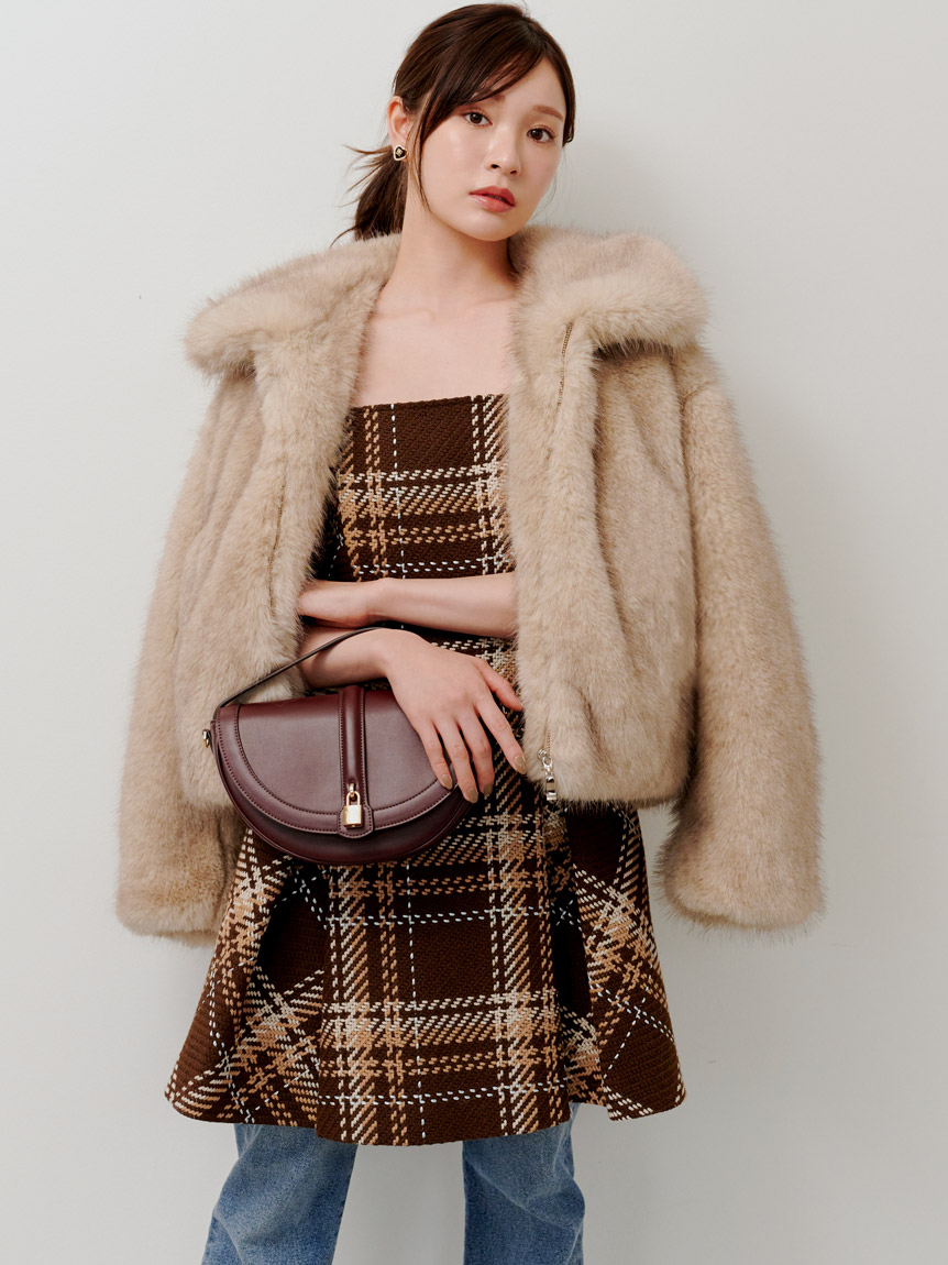 SNIDEL ロービングチェックミニワンピース WEB限定】ロービングチェックミニワンピース（ミニワンピース