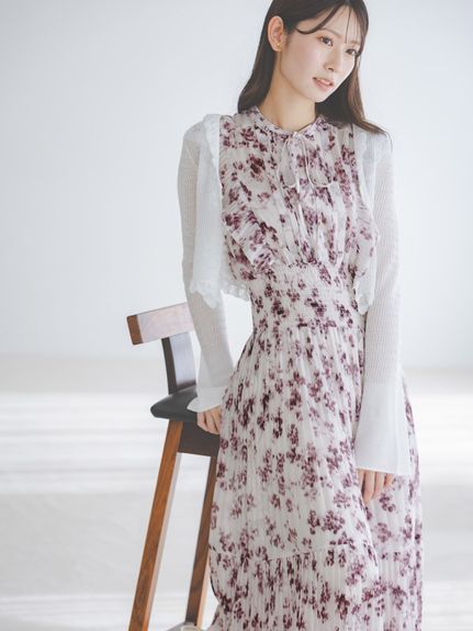販路限定サイズあり】Sustainableフリルワンピース(ロングワンピース