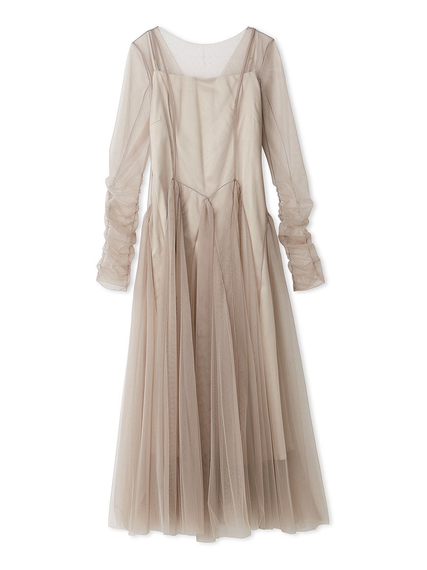 チュールボリュームドレス(マキシ・ロングワンピース)｜ワンピース