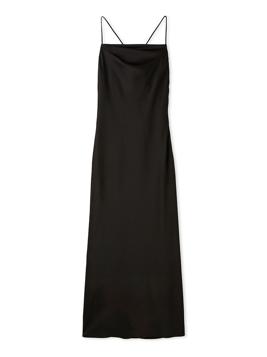 ハンマーサテンキャミワンピース(マキシ・ロングワンピース