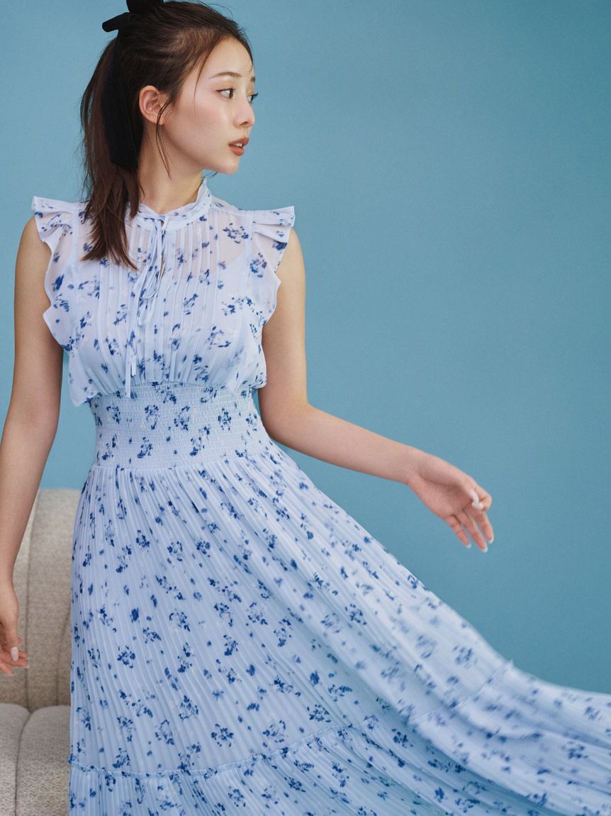 販路限定サイズあり】Sustainableフリルワンピース(ロングワンピース