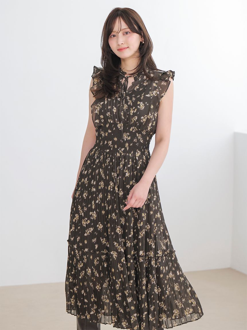 販路限定サイズあり】Sustainableフリルワンピース(ロングワンピース
