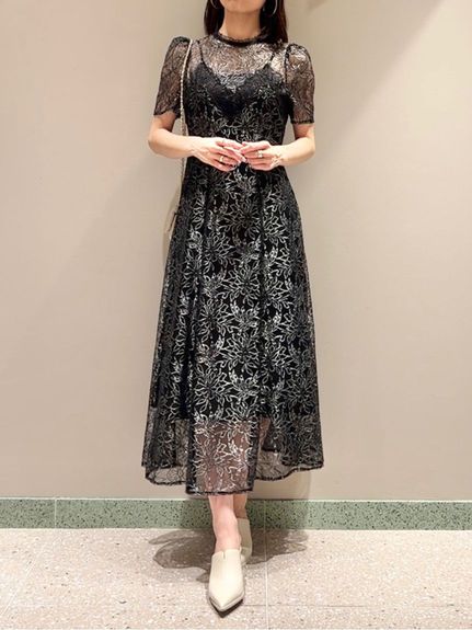 シャイニーレースドレス(ロングワンピース)｜ワンピース｜SNIDEL