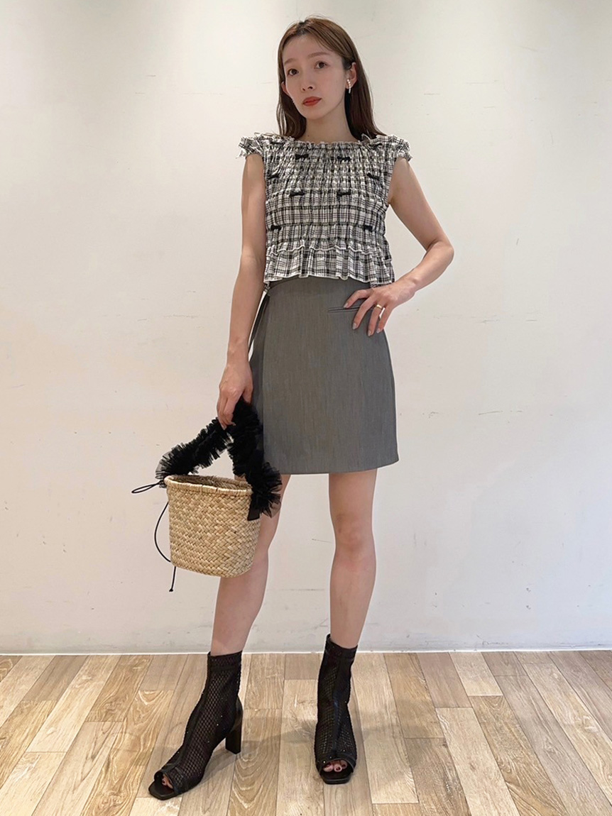 ラップミニスカショーパン(ショートパンツ)｜パンツ｜SNIDEL  