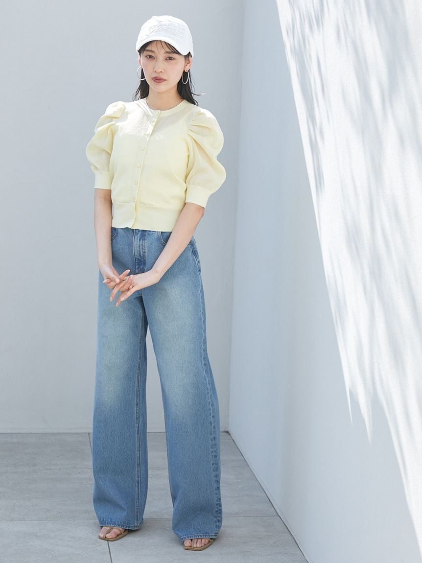 安価 ワイドデニムパンツ(デニムパンツ)｜パンツ｜SNIDEL(スナイデル パンツ