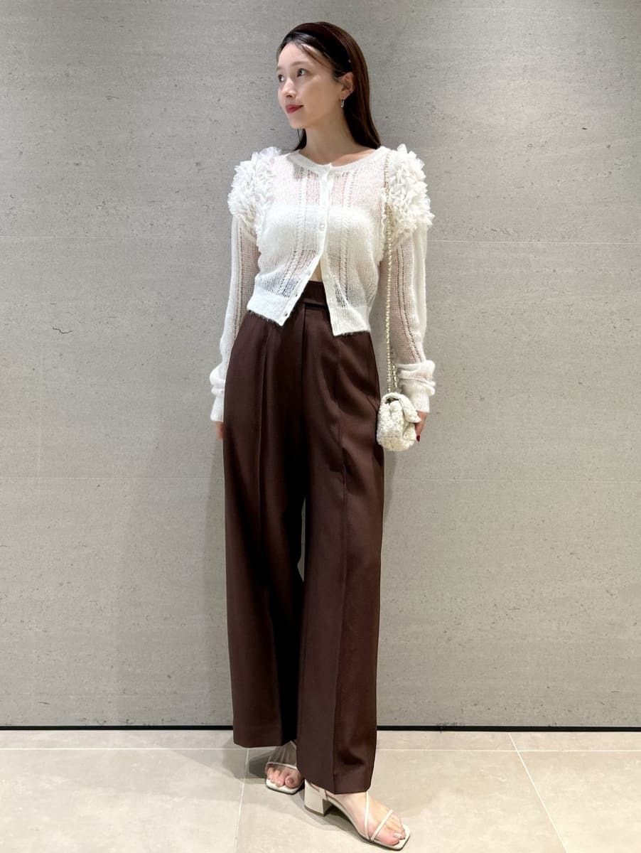 SNIDEL Sustainableハイウエストワイドパンツ SNIDEL パンツ Sustainableハイウエストワイドパンツ レディース