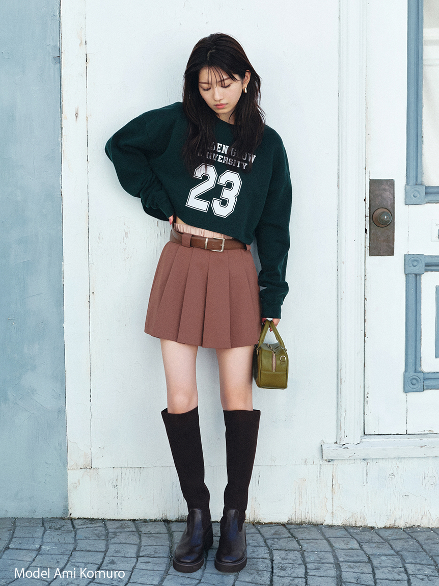 レイヤードデザインプリーツスカショ(ショートパンツ)｜パンツ｜SNIDEL