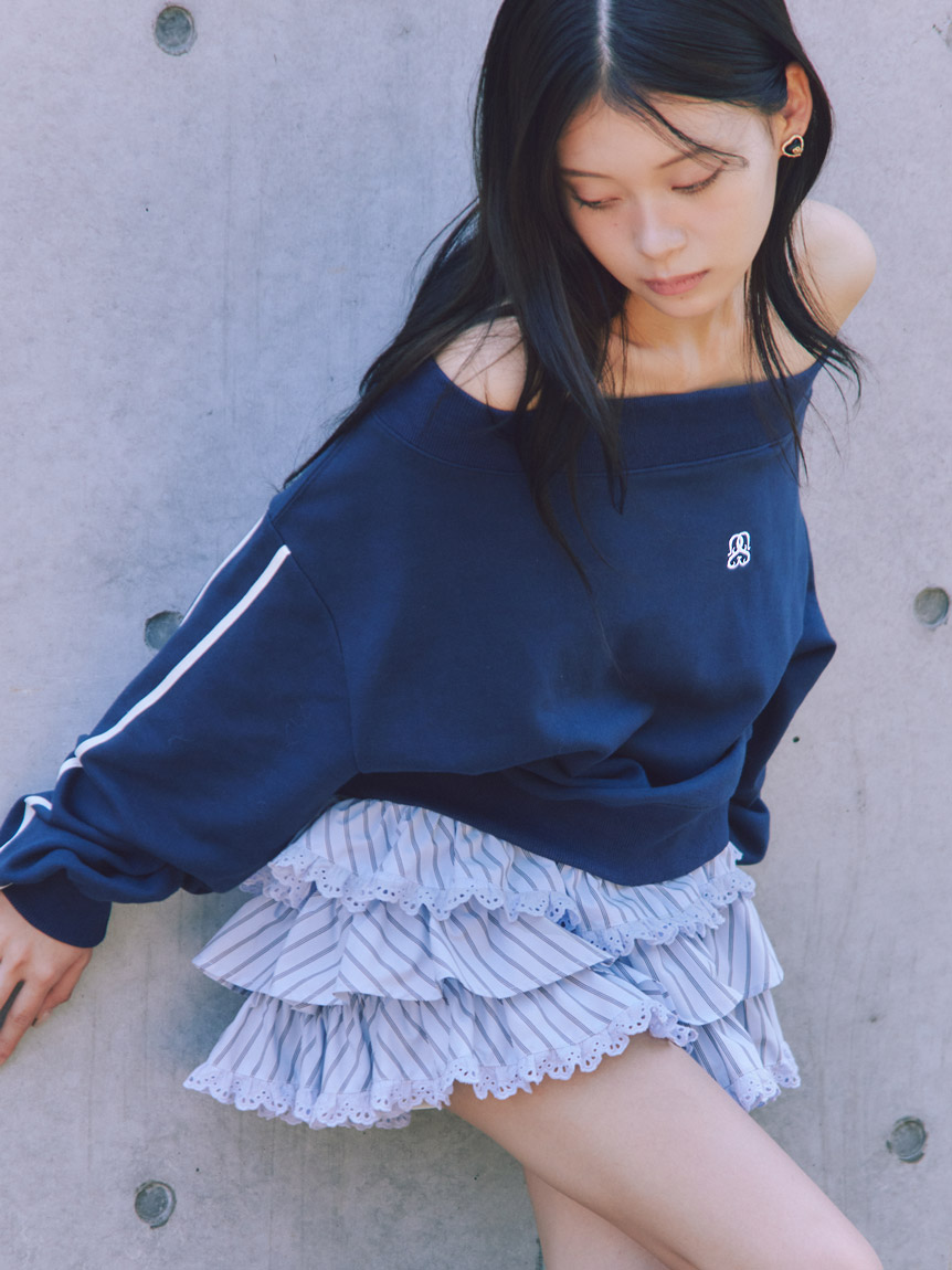 スナイデル　ラッフルティアードスカショーパン ラッフルティアードスカショーパン（ショートパンツ）｜SNIDEL