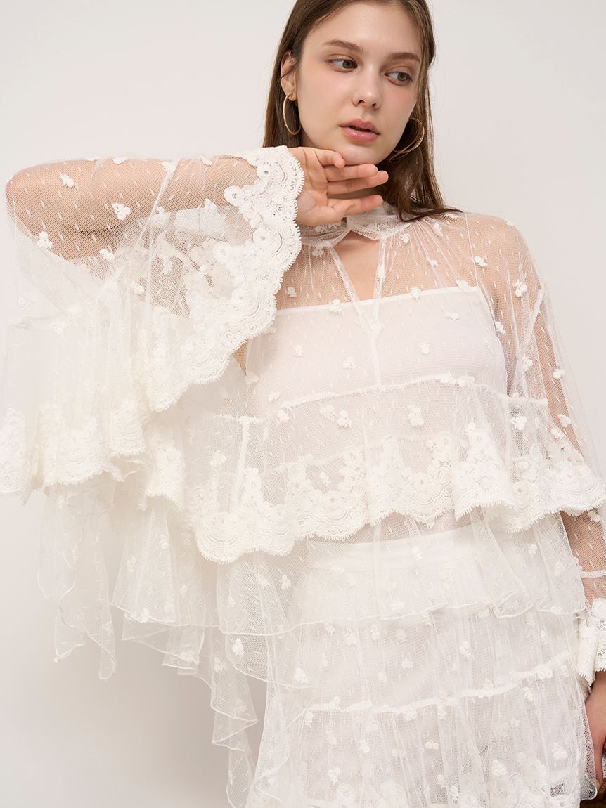 チュールエンブロイダリースカショーパン(ショートパンツ)｜パンツ