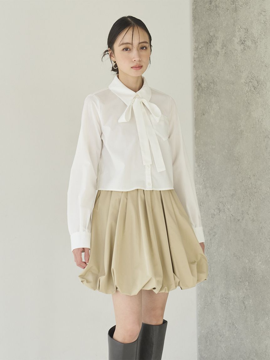 リボンモチーフジャガードニットプルオーバー(ニット)｜トップス