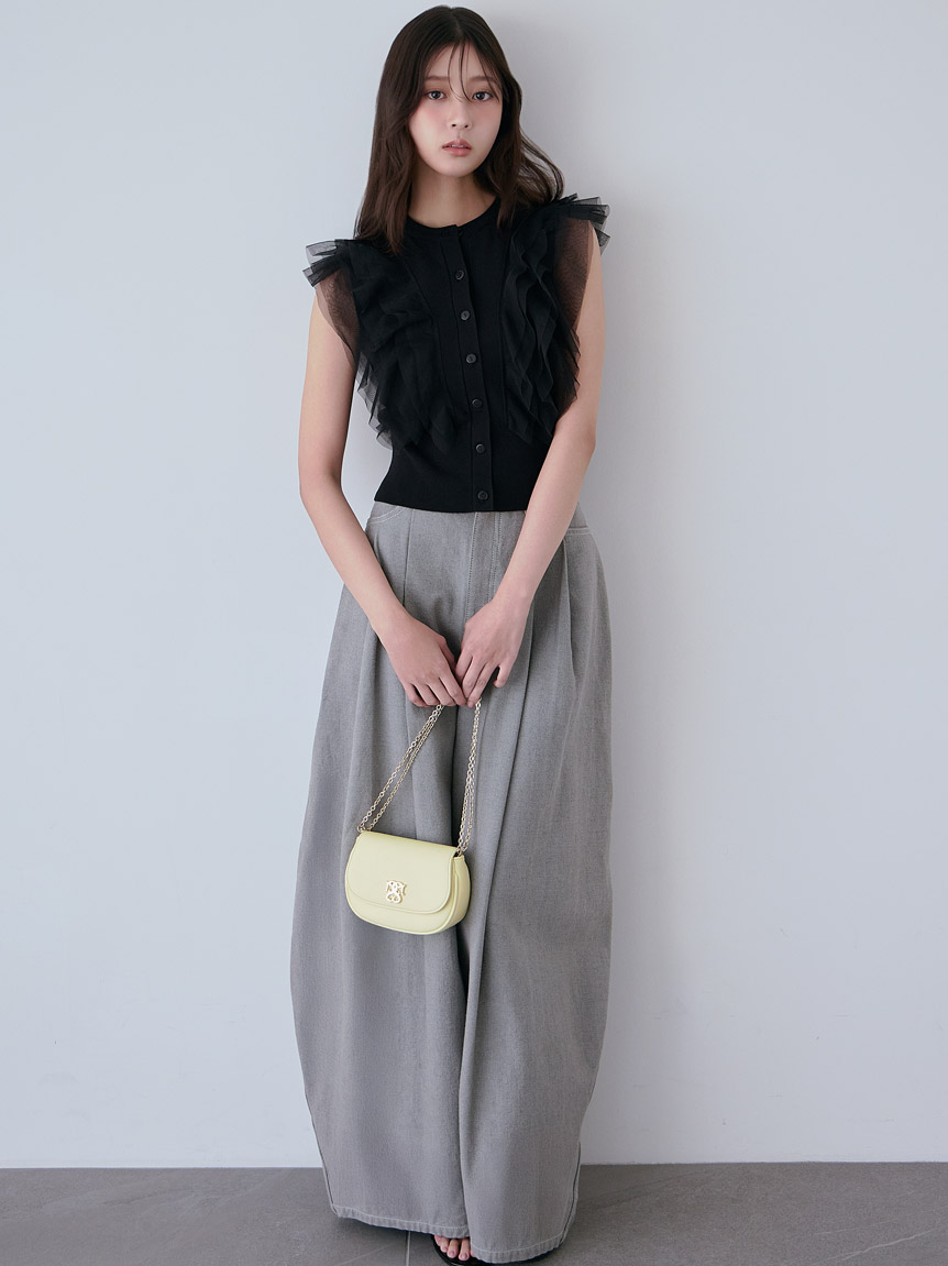 00サイズあり】カーブデニムワイドパンツ(デニムパンツ)｜パンツ