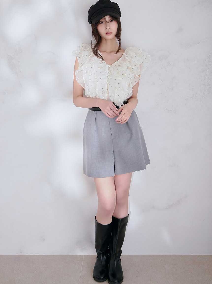 snidel シンプルショートパンツ BLK 1 シンプルショートパンツ(ショートパンツ)｜パンツ｜SNIDEL(スナイデル