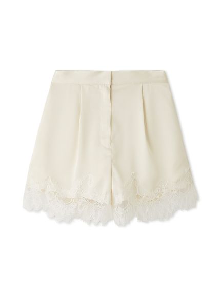 SNIDEL レーストリムサテンショートパンツ レーストリムサテンショートパンツ(ショートパンツ)｜パンツ｜SNIDEL