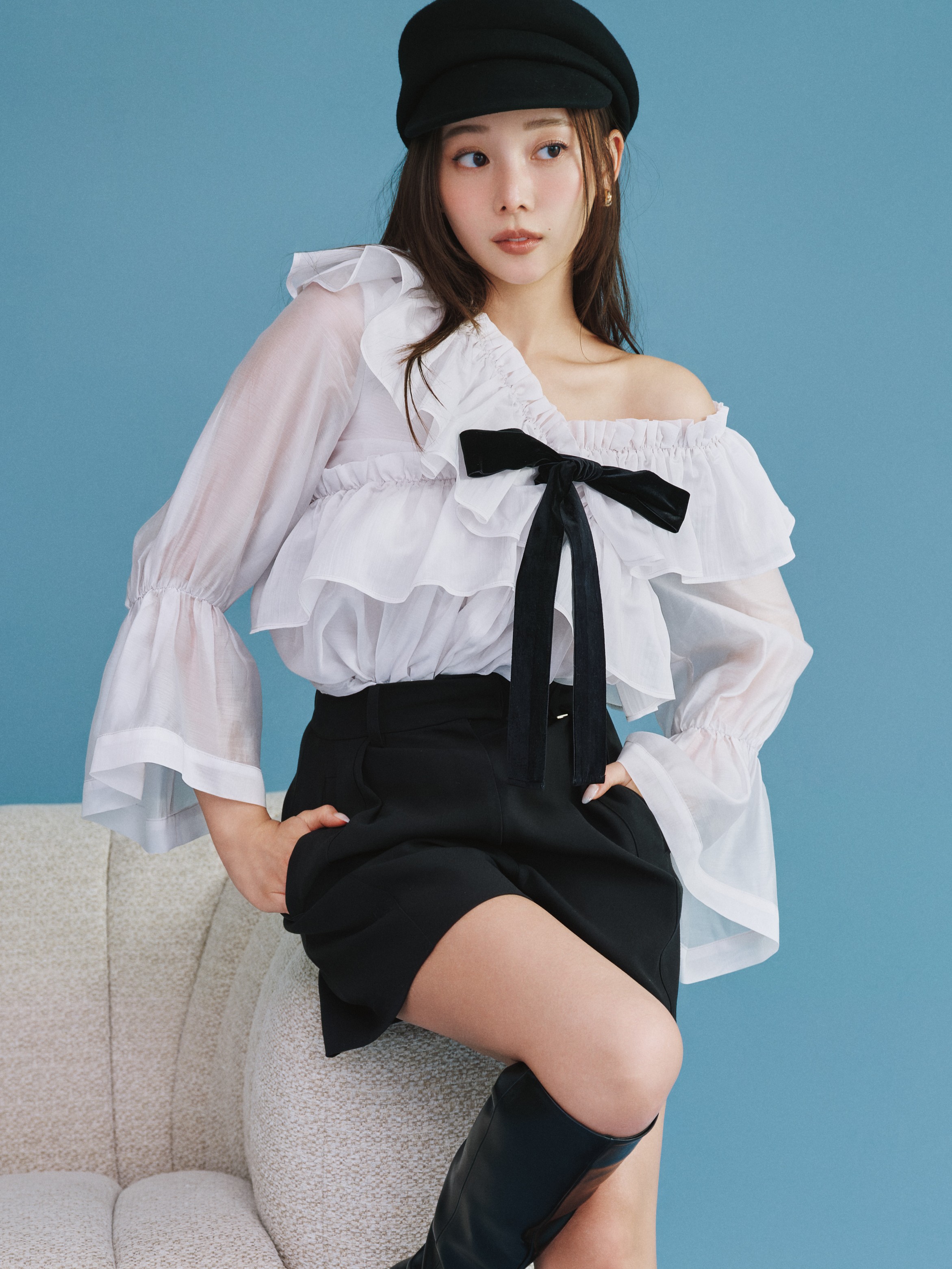 snidel 新作　未使用　バリエミニスカショートパンツ セットアップ対応】バリエショートパンツ(ショートパンツ)｜パンツ