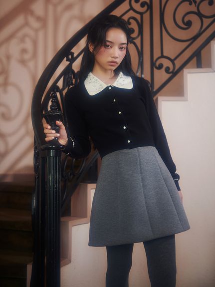 美品　スナイデル　ロングスカート　ブラック　S バリエ構築スカート（マキシ丈/ロングスカート）｜SNIDEL