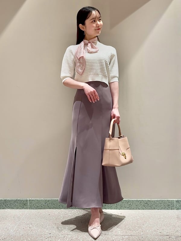 SNIDEL（スナイデル）の「リボンプリントマーメイドスカート