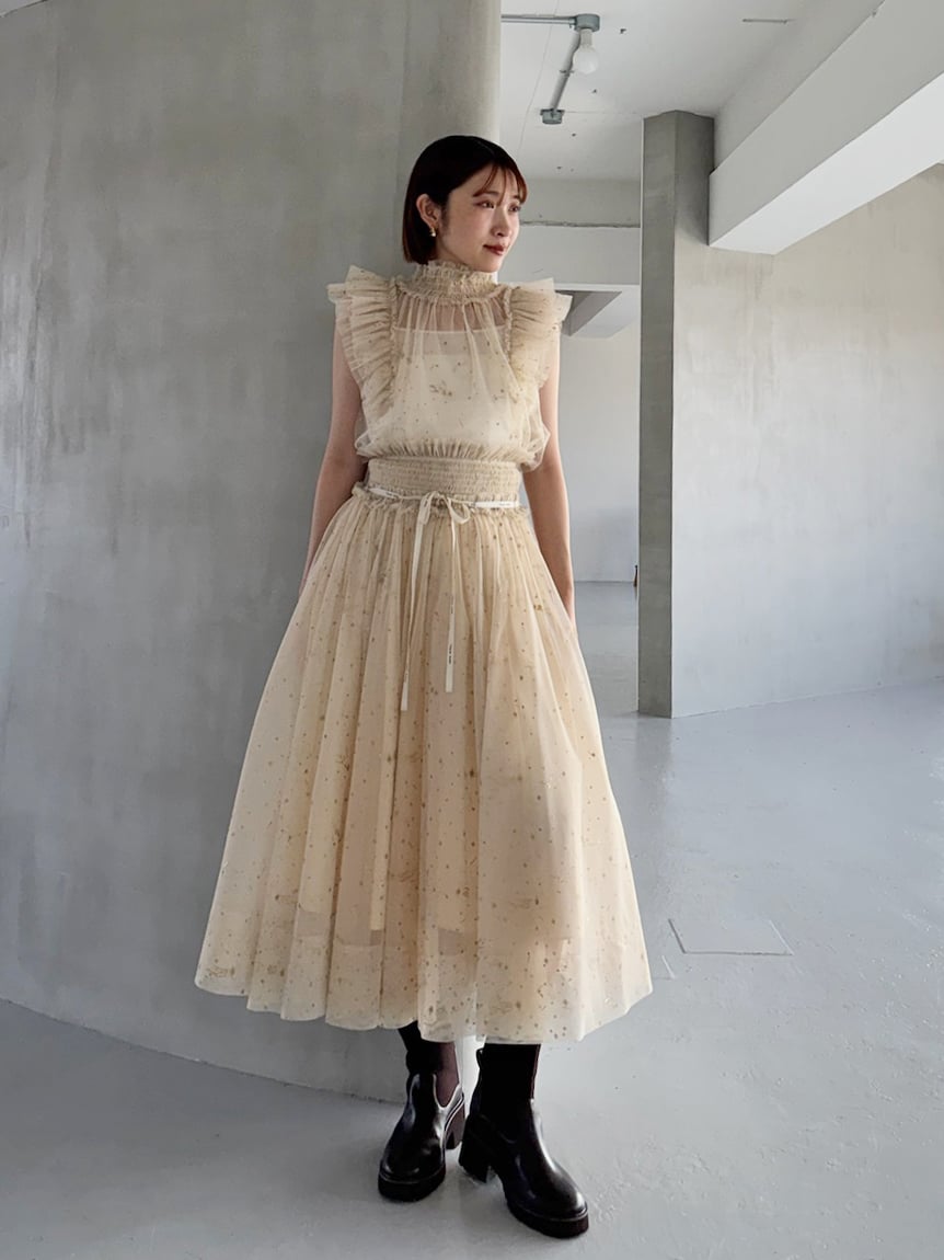 Arisa*⑅♥︎ 　snidel スナイデル ビジュー ニットワンピー SNIDEL(スナイデル)の通販サイト【公式】