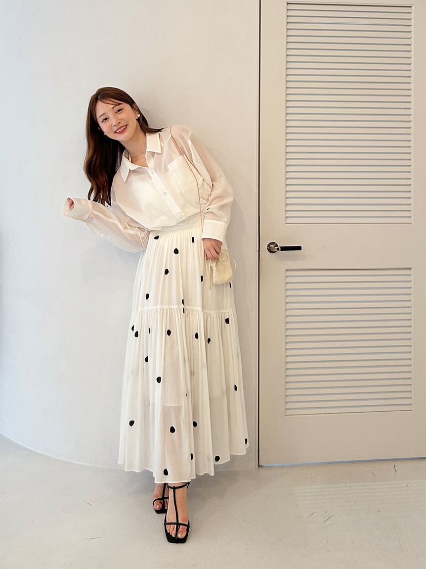 ♡　SNIDEL　フレアスカート ♡ SNIDEL｜フレアプリントスカート | Rakuten Fashion(楽天
