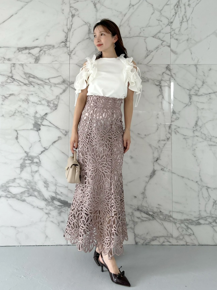 スナイデル　　スカート レーススカート(ロングスカート)｜スカート｜SNIDEL(スナイデル