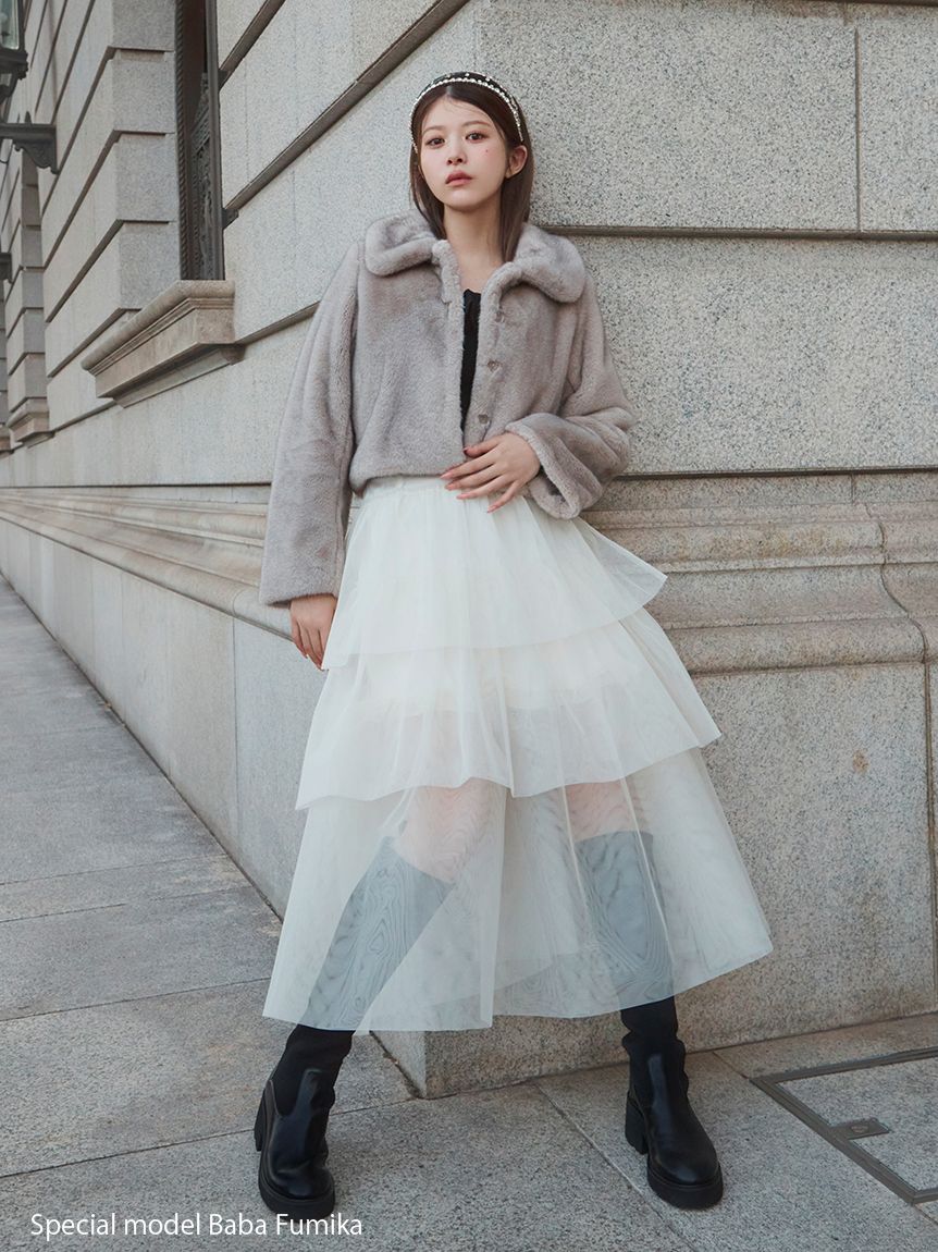 チュールパニエスカート(ロングスカート)｜スカート｜SNIDEL