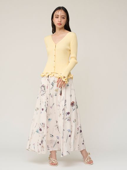 フローラルプリントフレアスカート(ロングスカート)｜スカート｜SNIDEL