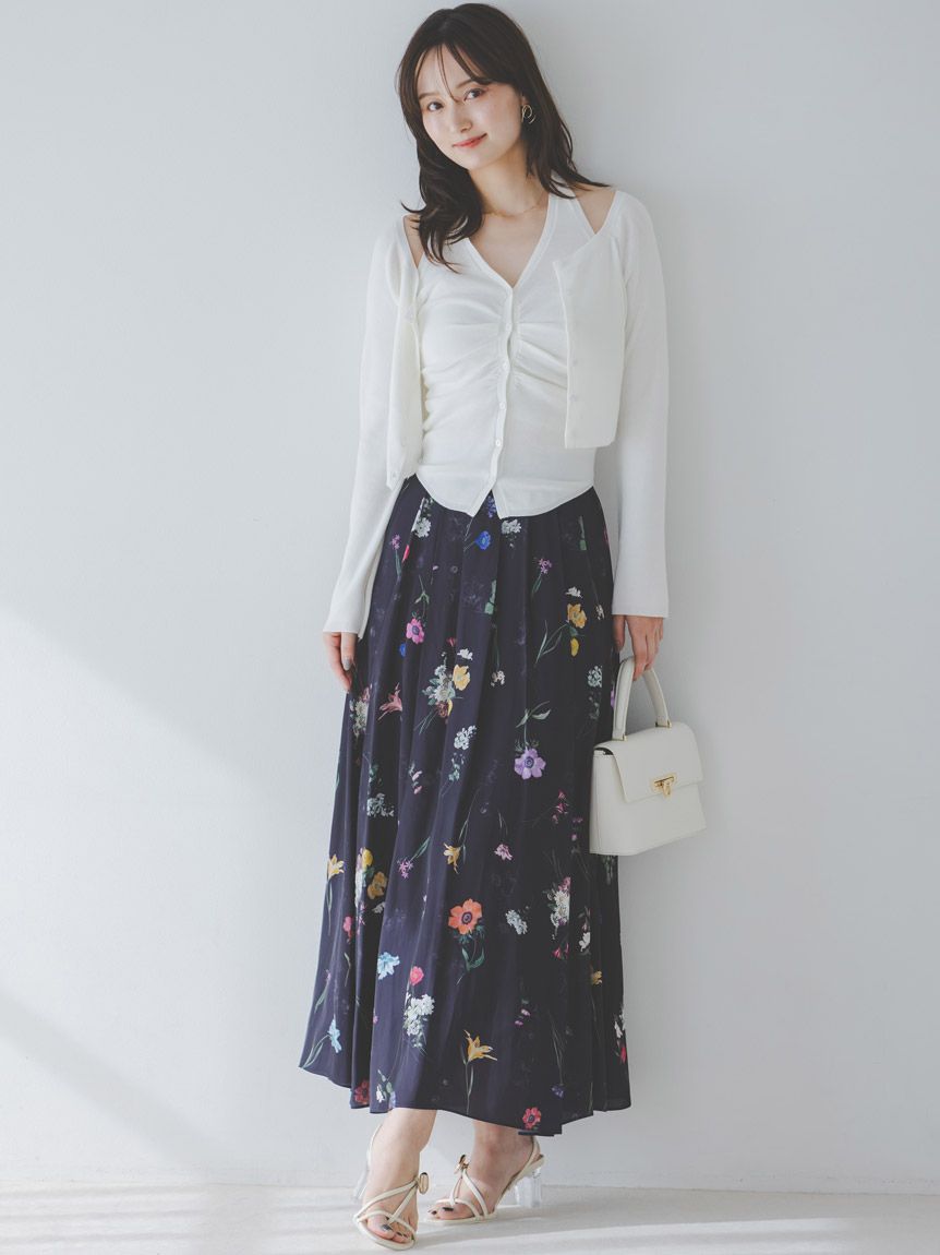 フローラルプリントフレアスカート(ロングスカート)｜スカート｜SNIDEL