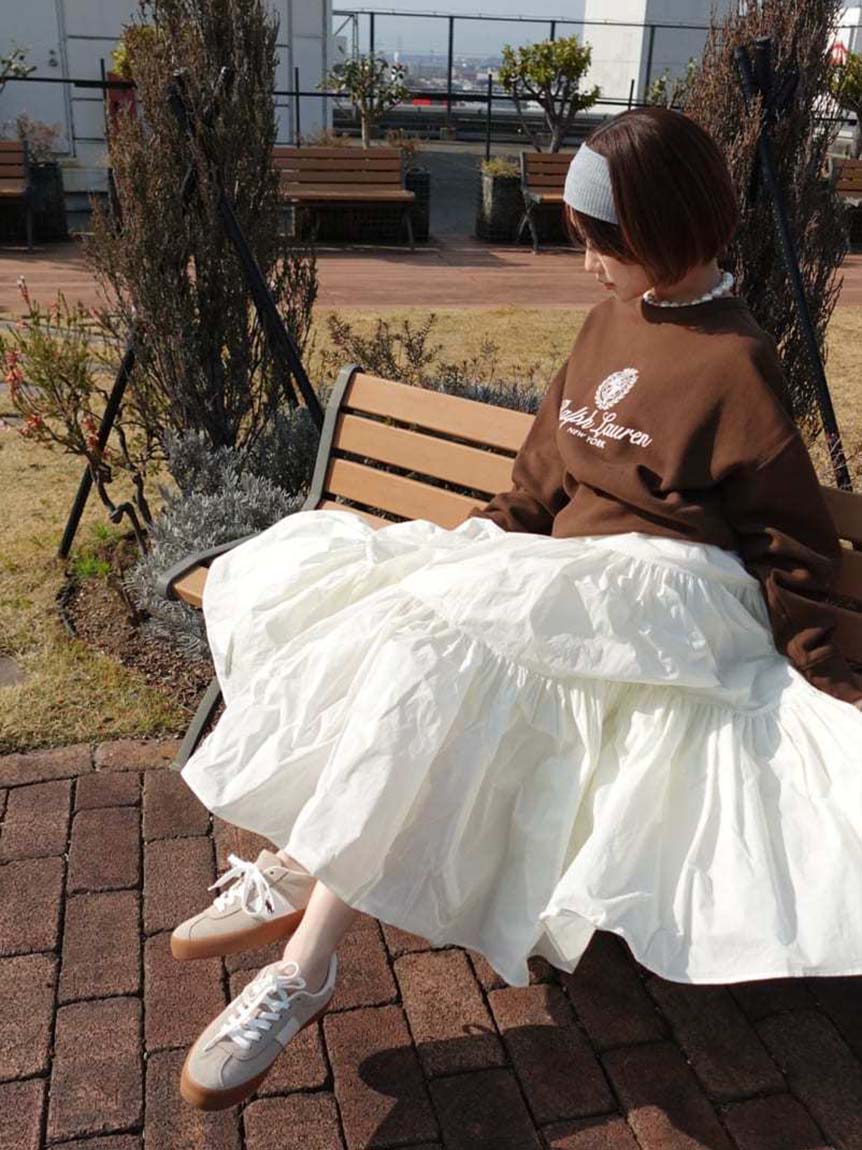 NYBG タックフレアマキシスカート(ロングスカート)｜スカート｜SNIDEL