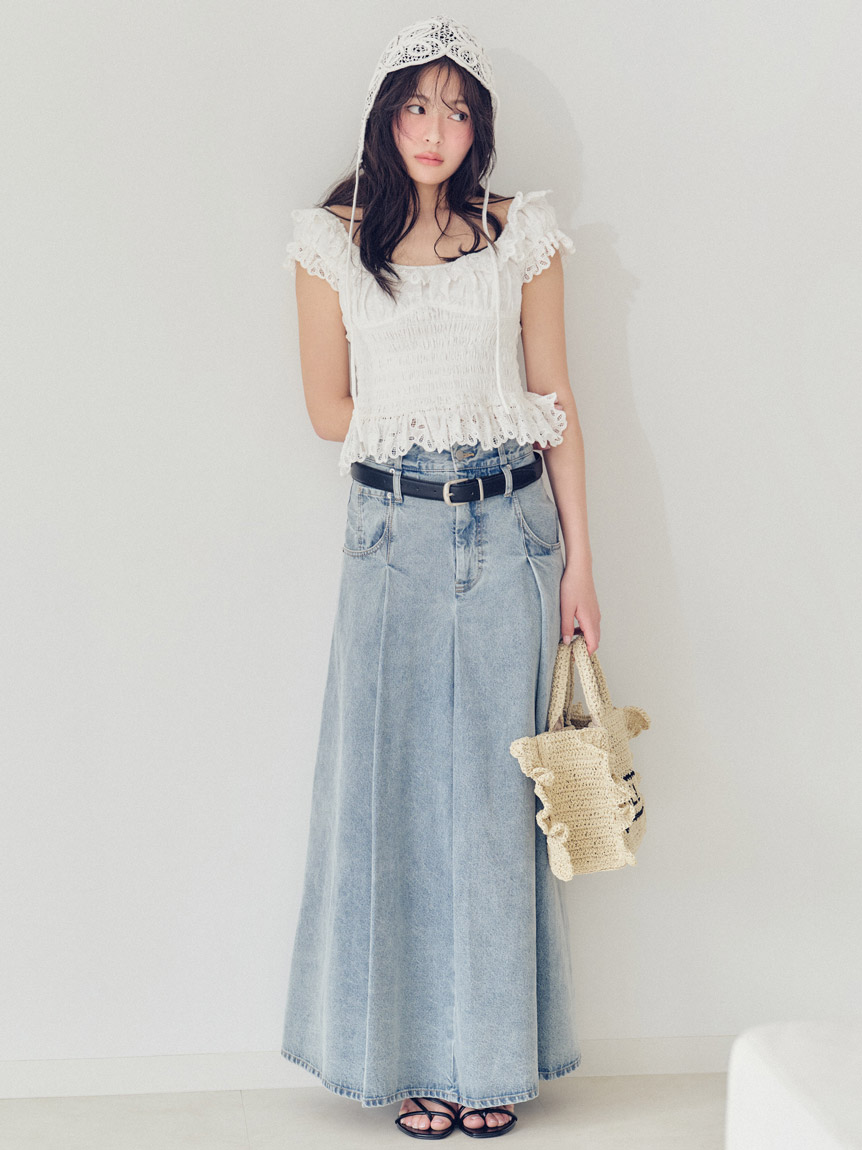 ロングデニムスカート(ロングスカート)｜スカート｜SNIDEL(スナイデル
