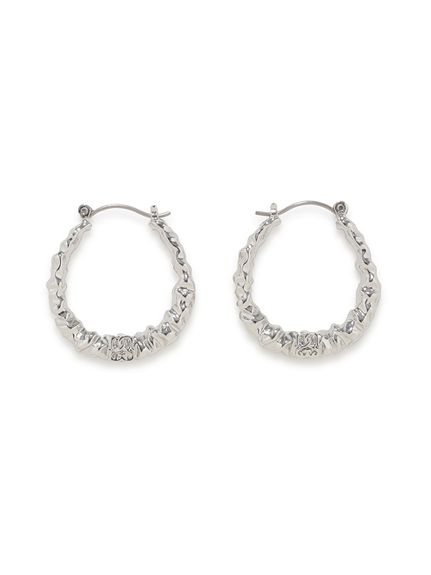 ニュアンスロゴフープピアス