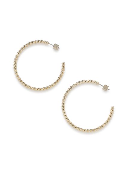 ツイストフープピアス(GLD-F)