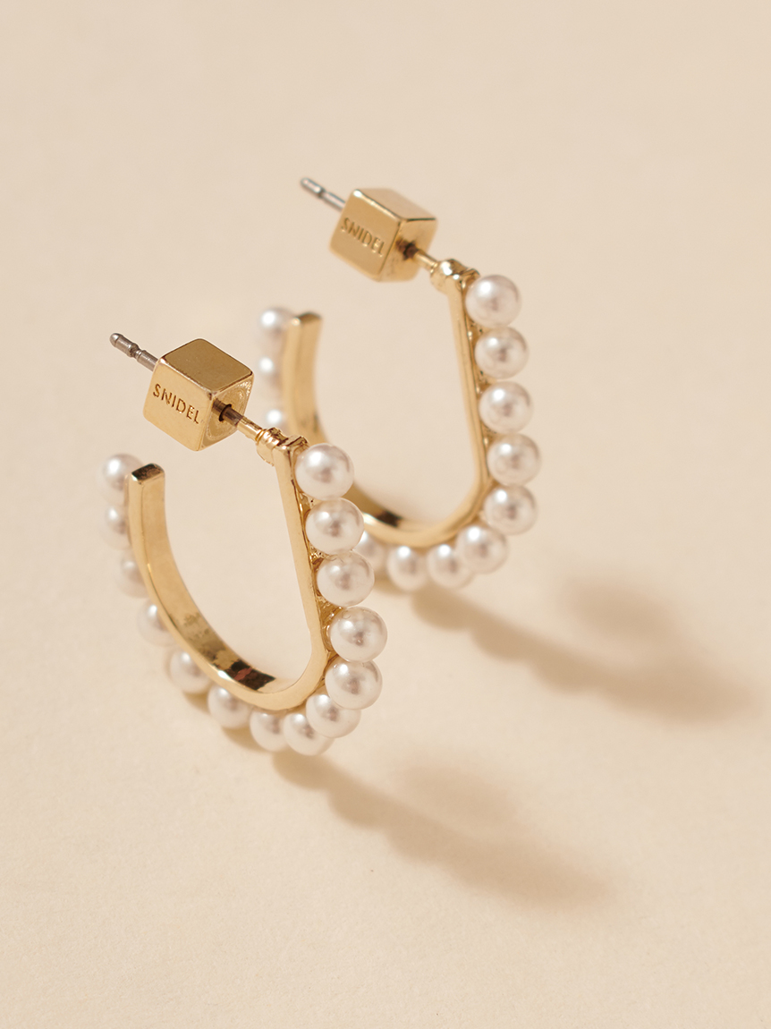 【SNIDEL】ニュアンスロゴフープピアス ニュアンスロゴフープピアス(ピアス・イヤリング)｜アクセサリー