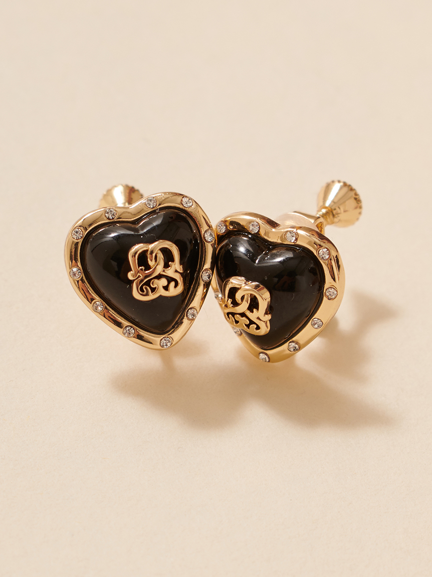 【SELF-PORTRAIT】海外セレブ愛用◎ ハートリッヂイヤリング Double Heart Earrings – ex'position