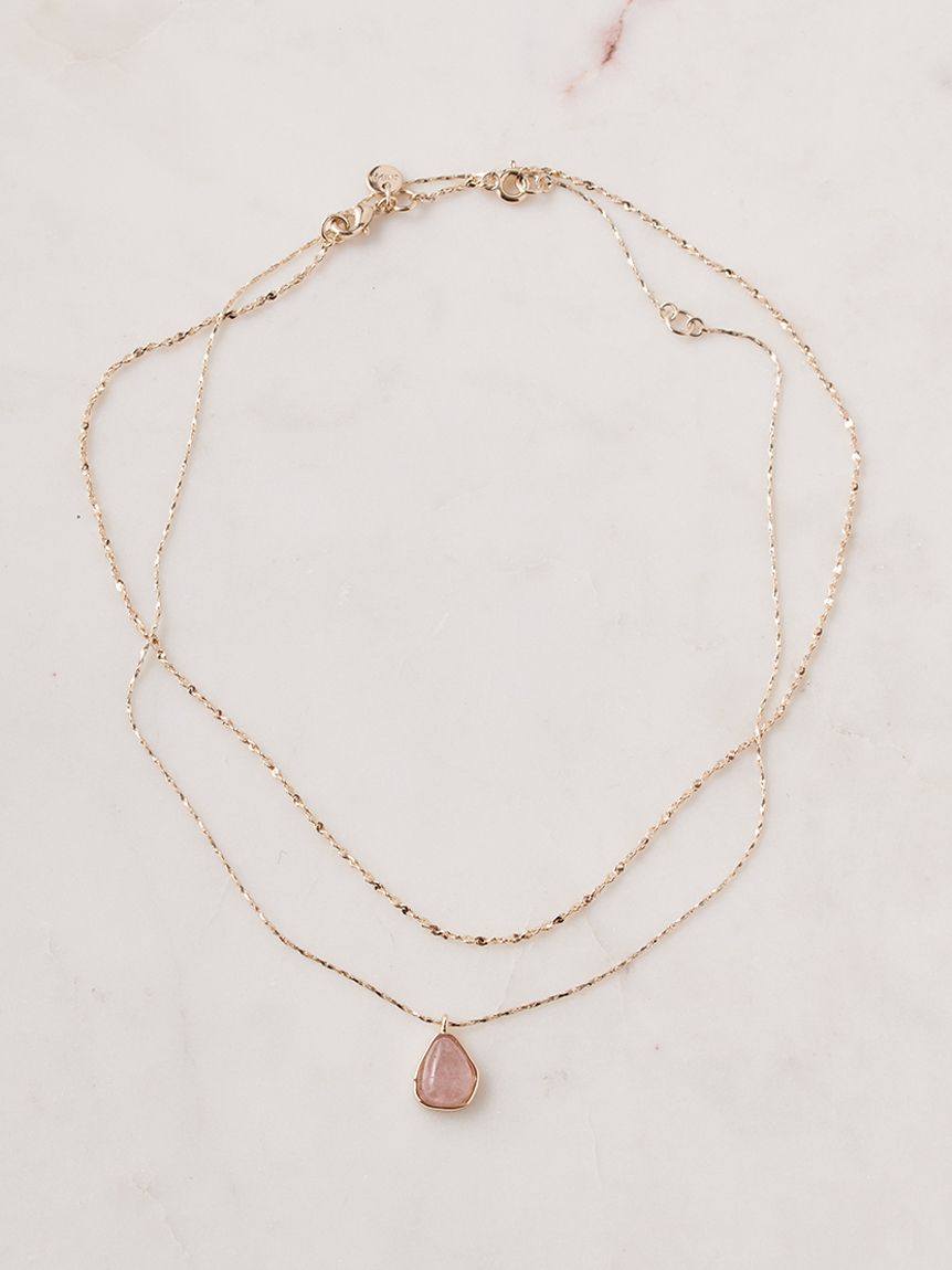 ナチュラルストーンネックレス　ete ピンクゴールド ナチュラルストーンネックレス(ネックレス)｜アクセサリー｜SNIDEL