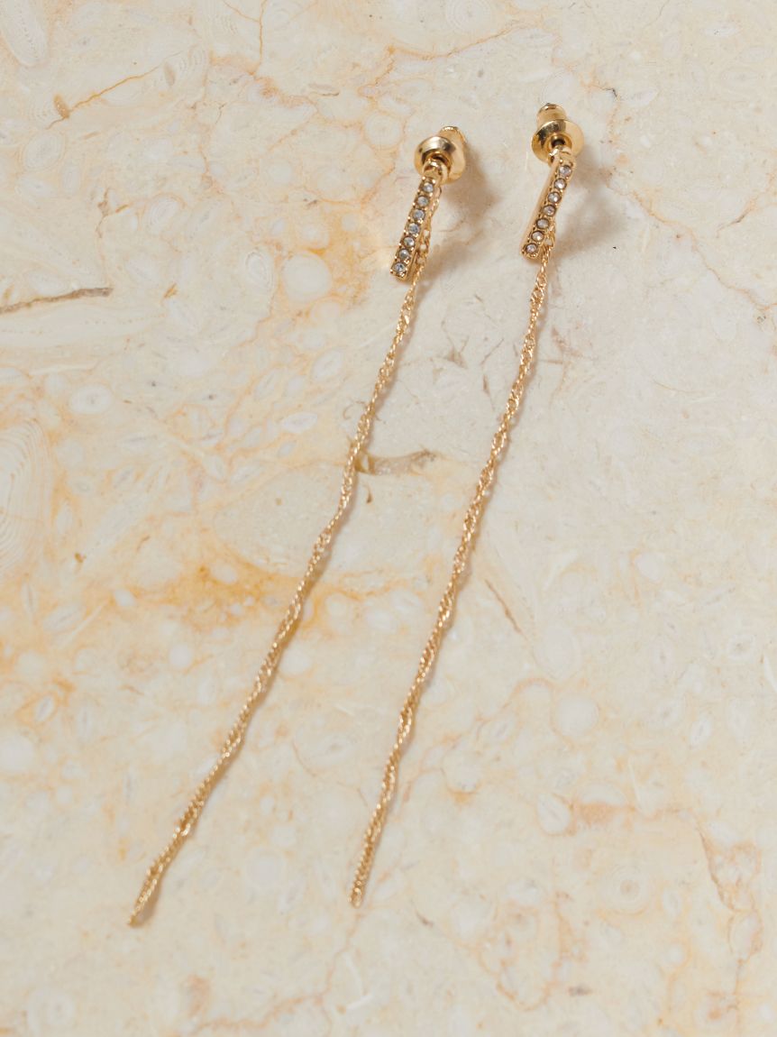 2wayツイストチェーンピアス(ピアス・イヤリング)｜アクセサリー