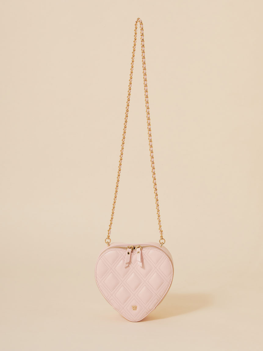 【WEB限定/Heart collection】ハートキルティングバッグ(LPNK-F)
