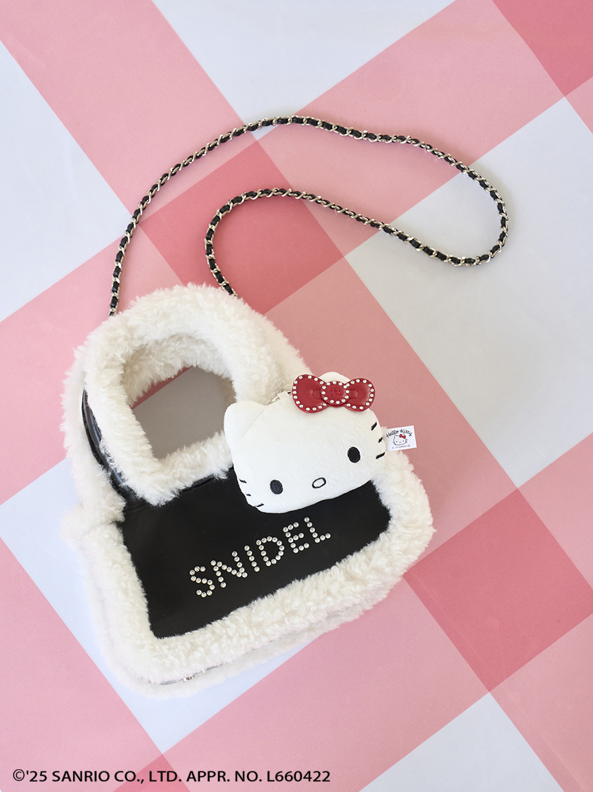 SNIDEL スナイデル【HELLO KITTY】バッグ　ハローキティ　ブラック HELLO KITTY】バッグ(ハンドバッグ)｜バッグ｜SNIDEL(スナイデル)の