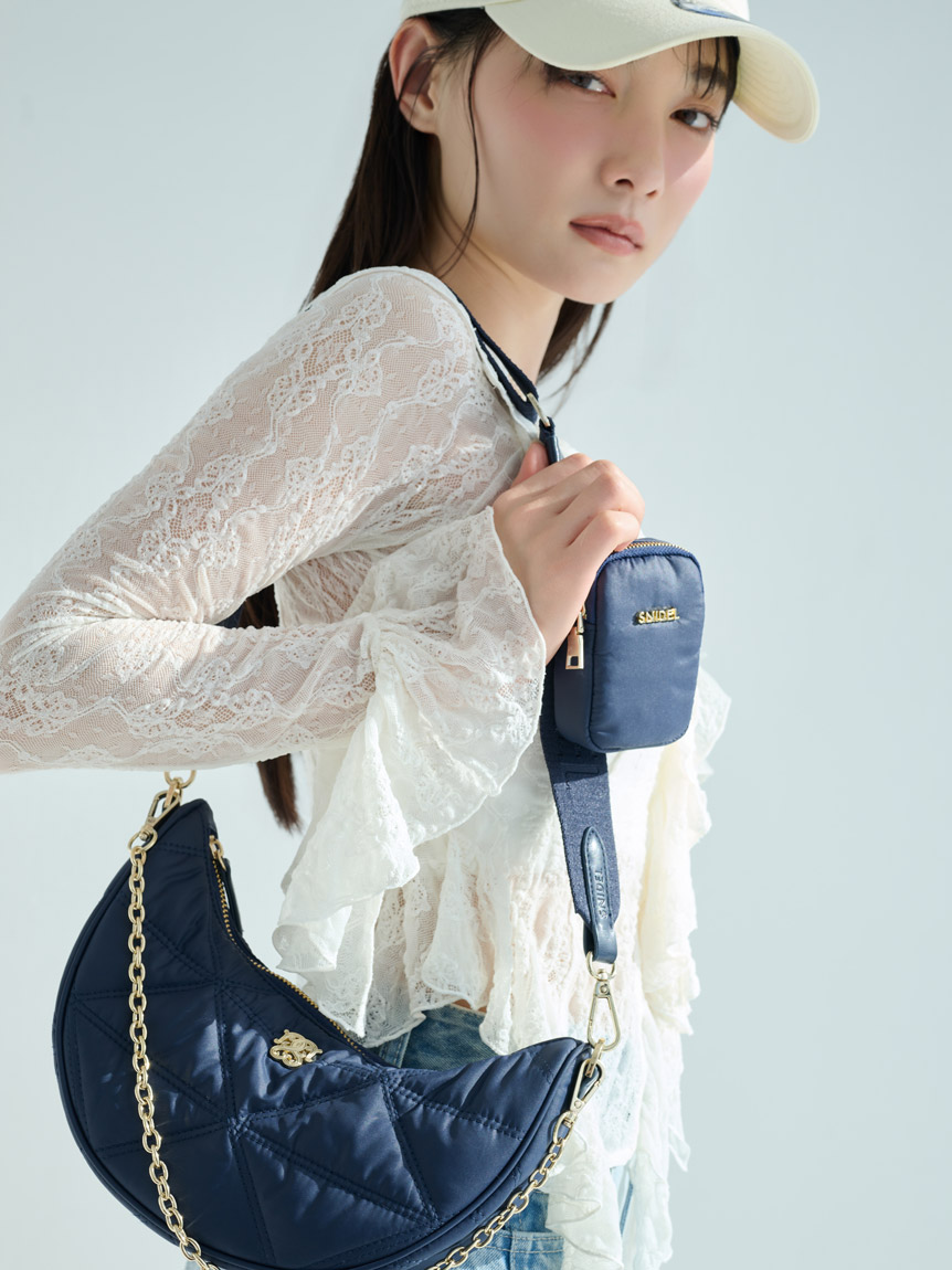 新品タグ付！スナイデル★マルチウェイムーンバッグ★完売 新色追加/WEB限定】マルチウェイムーンバッグ(ショルダーバッグ